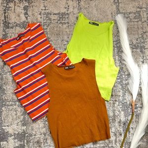 Zara crop top bundle